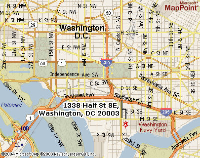 Map to Washington Sculpture Center